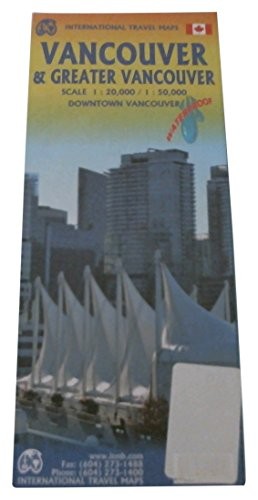 VANCOUVER & GREATER VANCOUVER 1:20K/1:50K ITM MAP By International Travel Maps