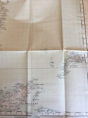 1948 Ordnance Survey One Inch Popular Edn Map 2 Shetland Islands North Mainland