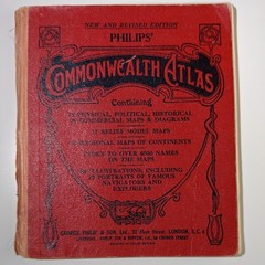 Commonwealth Atlas New & Revised Softcover Edition 1960 Vintage Collectable