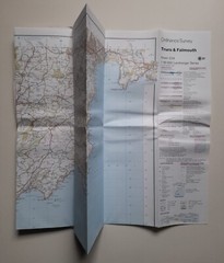 Truro and Falmouth Ordnance Survey Map Landranger 204 – 1989 – 1:50000