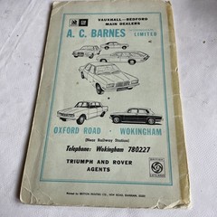 Vintage WOKINGHAM Barrett’s STREET MAP of c 1970