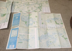 BUNDLE OF 22 VINTAGE STREET MAPS SCOTLAND