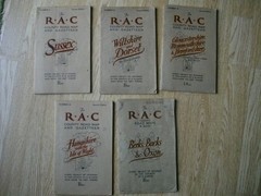 5 x The RAC County Road Map & Gazetteer Second Edition.
