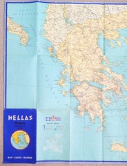 Hellas – Greece Map • N & K Gouvoussis (1966).