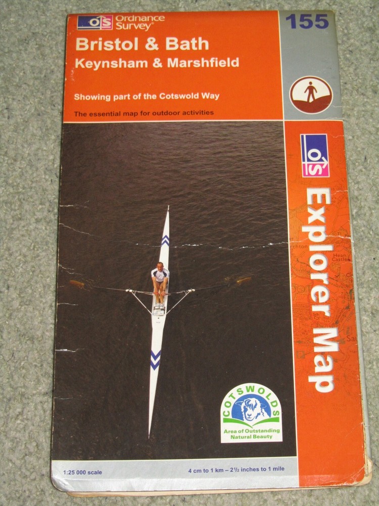 Ordnance Survey Explorer 1:25,000: Sheet 155 Bristol & Bath – 2005