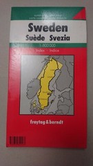 CARTINA STRADALE 1:800.000 SWEDEN SVEZIA FREYTAG & BERNDT