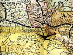 1889 Over the Range to Golden Gate, First Edition, Full Color Folding Map, Atlas