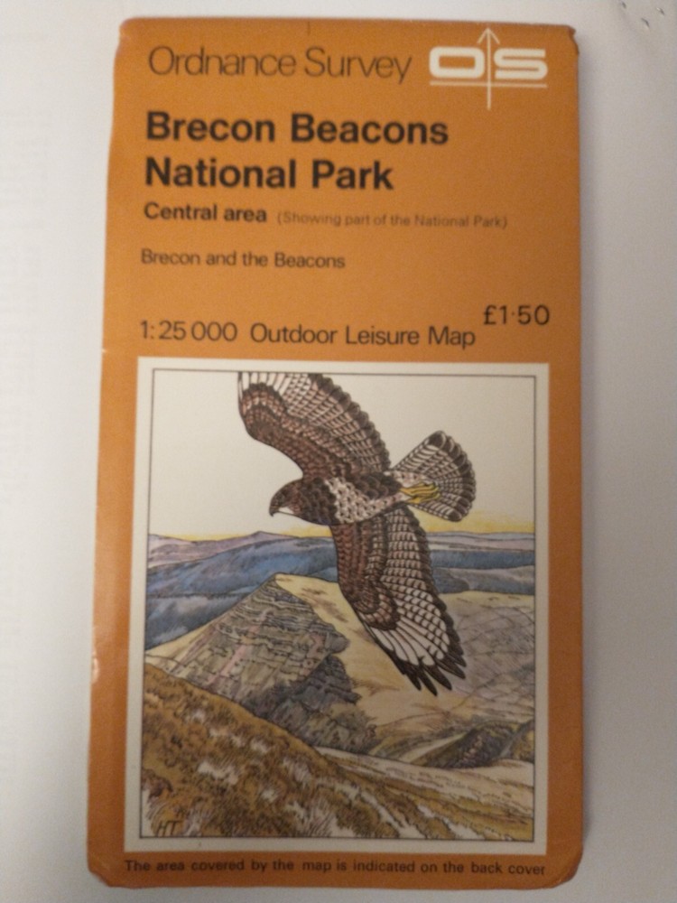 OS 1:25,000 Outdoor Leisure  Brecon Beacons National Park, 1976