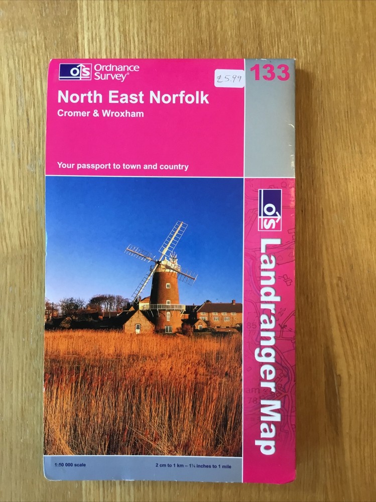 2004 Ordnance Survey Landranger Map 133 North East Norfolk (inc Cromer & Aylsham