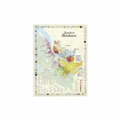 Bordeaux Vineyards and Wines Wall / Poster Map