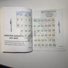 Greater Augusta GA 1998 Accurate Maps Atlas Street Guide Georgia Road Map