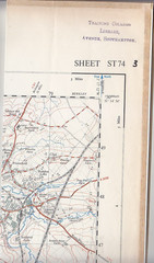 Ordnance Survey 1:25,000 First Series Map Sheet ST 74 Frome