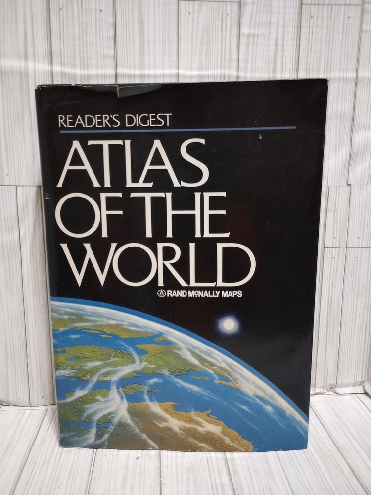 Reader’s Digest atlas of the world – Hardcover – GOOD
