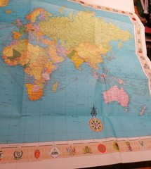 Vintage Stanford’s General Map of The World 1984