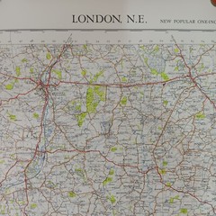 Ordnance Survey Map – London N.E. (1946). 1 Inch = 1 Mile. 73cm x 90cm. VGC