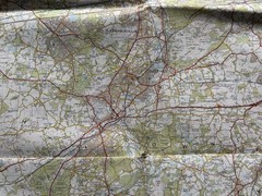 Ordnance Survey / MOD GSGS 1:50,000 Map – Aldershot & Guildford – Sheet 186
