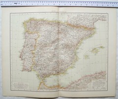 1895 The Times Plate 57 & 58 Spain & Portugal