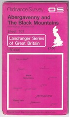 ORDNANCE SURVEY LANDRANGER MAP: ABERGAVENNY & THE BLACK MOUNTAINS