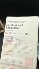 Historic Ordnance Survey Map Sheet 149 (1:50 000) 1974 First Series Hereford