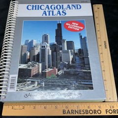 CHICAGOLAND ATLAS 2000 Edition by American Map Corp. Hardcover & Spiral