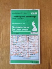 1981 Ordnance Survey Pathfinder Map TQ 44/54 Tonbridge And Edenbridge