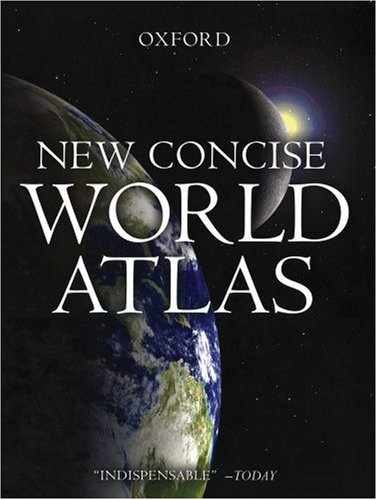 New Concise World Atlas – Hardcover, by Oxford University Press – Acceptable j