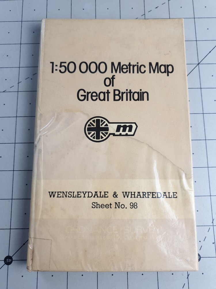 Wensleydale & Wharfedale Metric Map of GB 98 Dunn& Wilson Ordnance Survey EX-LIB