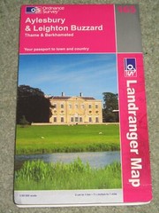 OS Ordnance Survey Landranger Map Sheet 165 Aylesbury & Leighton Buzzard – 2002
