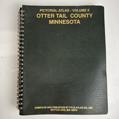 Pictorial Atlas of Otter Tail County Minnesota 1993 Battle Lake Volume 1 & 2