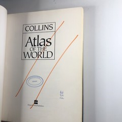 Collins Atlas of the World New Nations Edition Hardcover Geography Maps Book