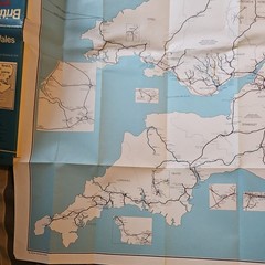 1977 British Rail England & Wales South Railway System Map – Geographia Ltd