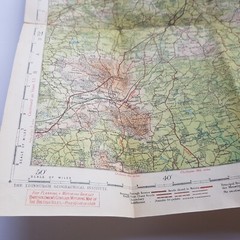 Surrey Bartholomews Ordinance Survey Map foldout Sheet 30 British 1/2″ vintage