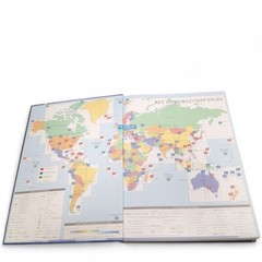 Britannica Atlas 1768 & Philips Atlas of the World Bundle Hardcover | Preloved