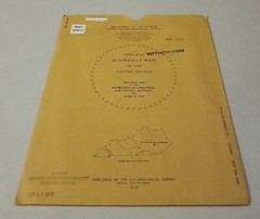USGS Geologic Folding Map Sturgeon Quadrangle, East-Central Kentucky w/Sleeve