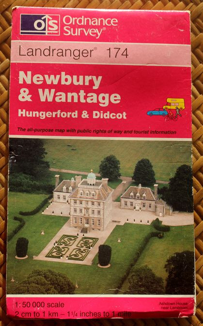 Ordnance Survey Landranger Map Newbury &Wantage, Hungerford & Didcot Sheet 174