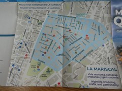 OFFICIAL VISITOR’S TOURIST MAP OF QUITO EQUIDOR #174