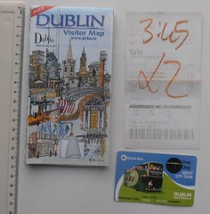 DUBLIN CITY MAP AND TOUR BUS TICKET 2015