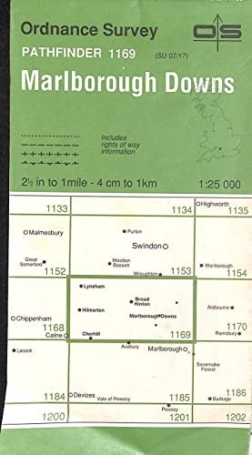 Marlborough Downs (Sheet 1169 (SU07/17))… by Ordnance Survey Sheet map, folded