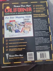 California Road Atlas & Driver’s Guide 1998 Thomas Bros Travel Map Tours Foldout
