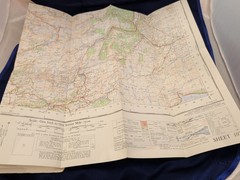 SNOWDON Vintage Ordnance Survey One Inch Map 7th series Paper Mounted 107 VGC…