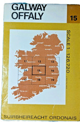 Vintage Ordnance Survey Irish Map – Offaly (15) 1978