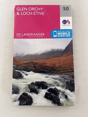 Ordnance Survey Map Glen Orchy Loch Etive OS Landranger No 50 & Mobile Download