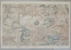 VAL GARDENA MARMOLADA GRUPPO DI SELLA – CARTA MAPPA – TOURING CLUB 1929