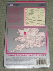 OS Ordnance Survey Landranger Map Sheet 126 Shrewsbury & Oswestry – 2002 edn