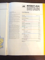 AA 20th EDITION AUG 1997 MOTORIST’S ATLAS OF BRITAIN MAPS ROUTES MILEAGE TOWNS.