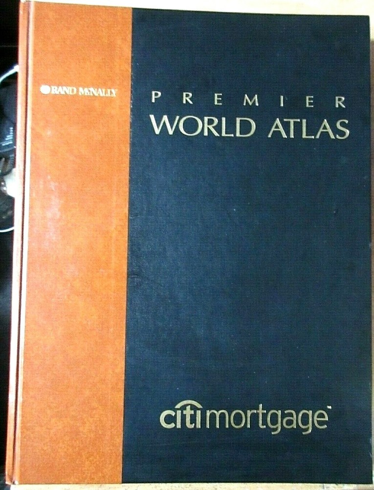 Premier World Atlas Rand McNally HC 2003