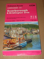 ORDNANCE SURVEY SHEET MAP SCARBOROUGH & BRIDLINGTON SHEET 101 NO RIPS TEARS
