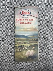 Vintage Esso Road Maps X 5 No 1-5 (folding sheet map)