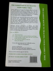 Family History Knowledge UK 1992/3 The Easiest Route to Tracing Your Family Tree
