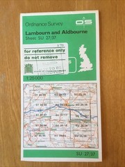 1985 Ordnance Survey Pathfinder Map SU 27/37 Lambourn And Aldbourne (incl Baydon